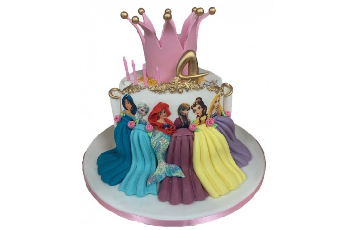 Disney Princess Crown Cake